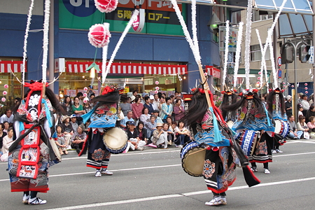 鹿踊りパレードにて