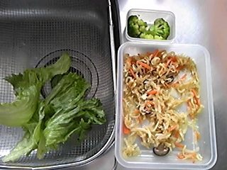 2012年3月20日のお昼の食材