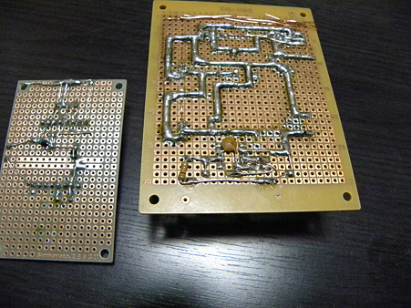 DC-DCコンバーター　BD8303MUV IC部、大電流部　基板