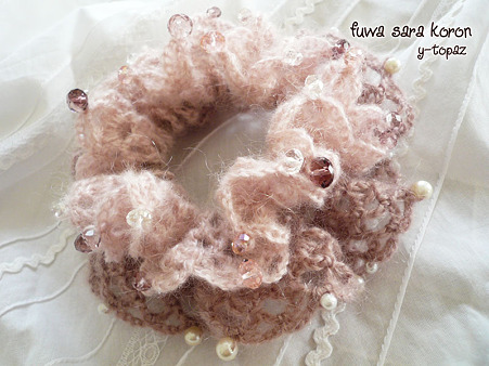 ふわキラのビーズシュシュ snow fairy 1