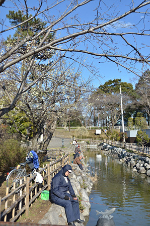 こあゆの小路の釣り人たち