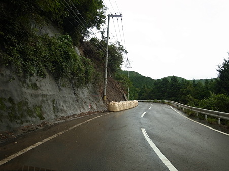 R424:切目辻隧道で龍神村に入る手前